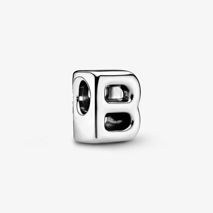 1 Bracelet2 Charms 99 Women Pandora Letter B Alphabet Charm