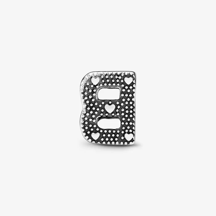 1 Bracelet2 Charms 99 Women Pandora Letter B Alphabet Charm