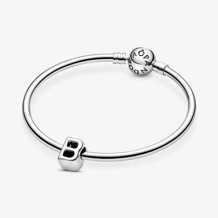 1 Bracelet2 Charms 99 Women Pandora Letter B Alphabet Charm