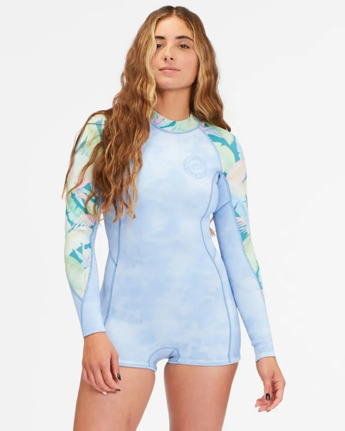 22 Spring Fever Long Sleeve Spring Suit Wave Wash Women Billabong Billabong Surf Capsule