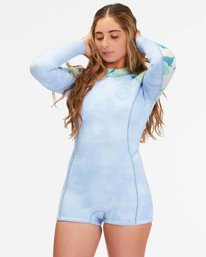 22 Spring Fever Long Sleeve Spring Suit Wave Wash Women Billabong Billabong Surf Capsule