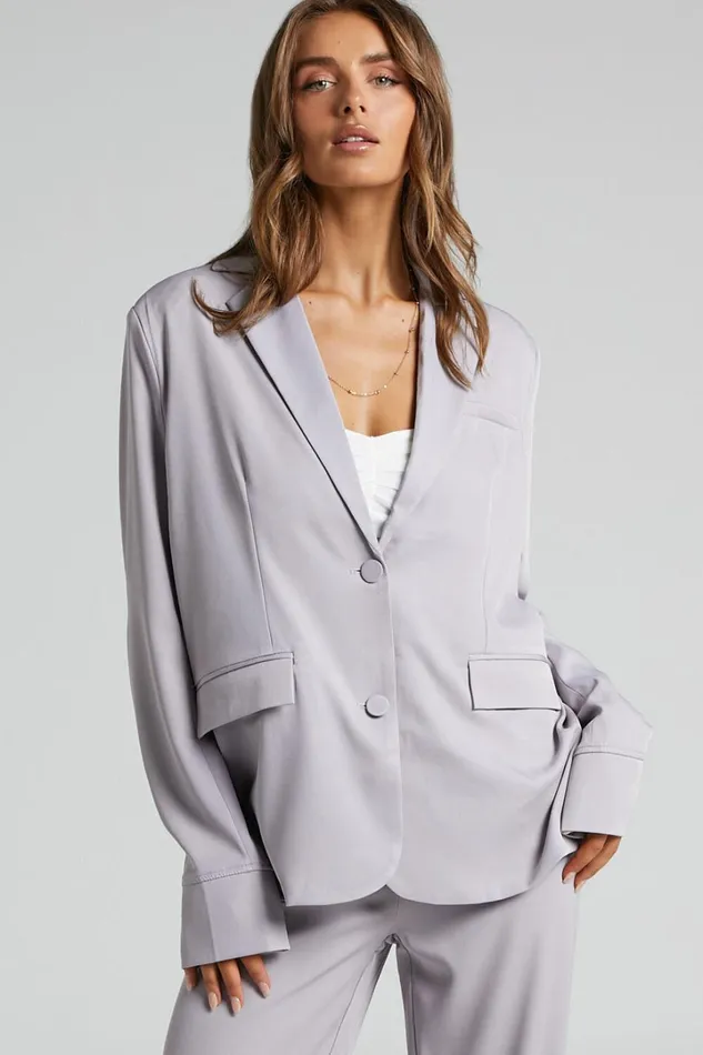 4th and Reckless 8211 Elodie Blazer In Lilac Women Showpo Blazers