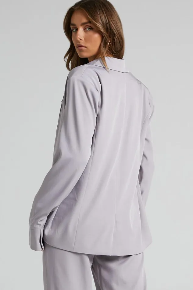 4th and Reckless 8211 Elodie Blazer In Lilac Women Showpo Blazers