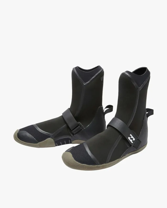 5mm Furnace Round Toe Wetsuit Boots Black Men Billabong Surf Accessories