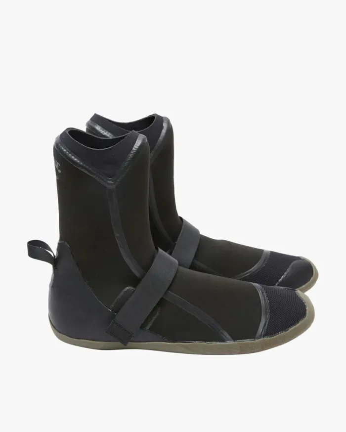 5mm Furnace Round Toe Wetsuit Boots Black Men Billabong Surf Accessories