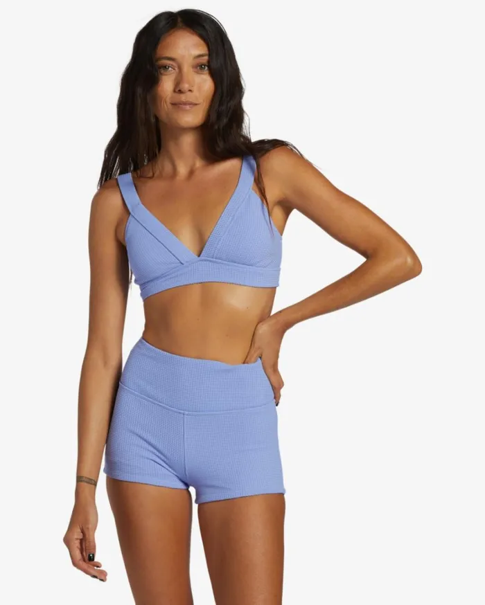 ADiv Banded V Neck Bikini Top Cosmic Blue Women Billabong Bikinis
