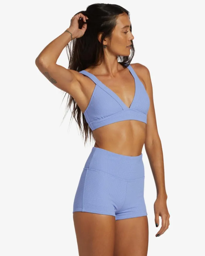 ADiv Banded V Neck Bikini Top Cosmic Blue Women Billabong Bikinis