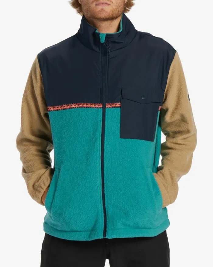 ADiv Boundary Trail ZipUp Fleece Pacific Men Billabong Hoodies and Fleece