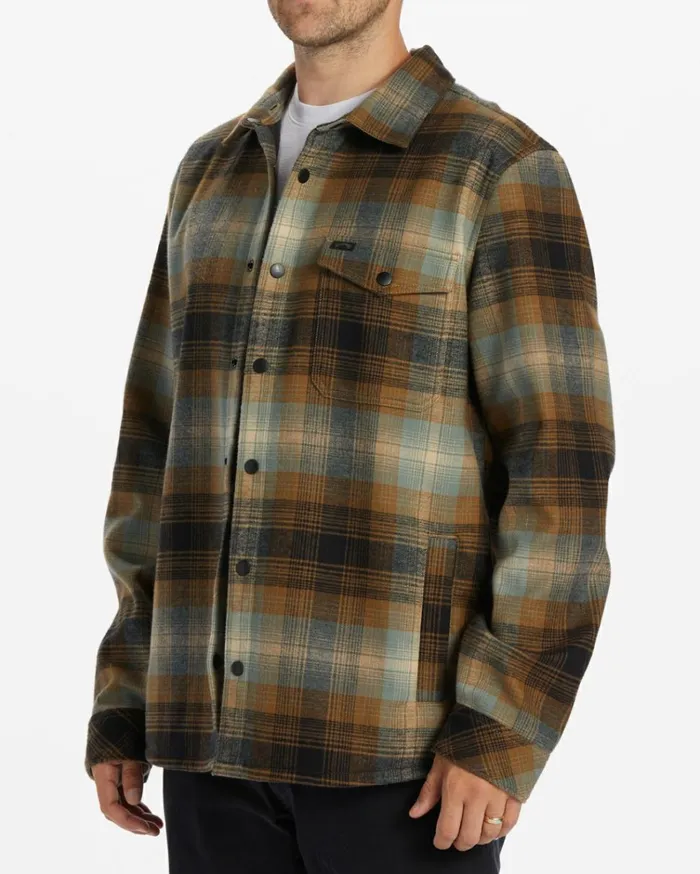 ADiv Furnace Bonded Flannel Shirt Dark Forest Men Billabong Shirts