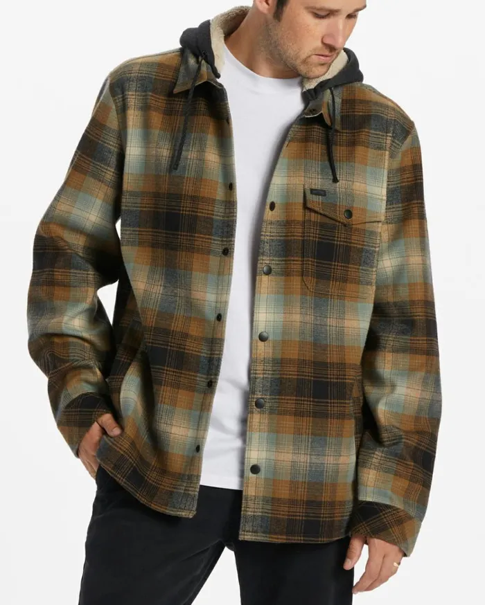 ADiv Furnace Bonded Flannel Shirt Dark Forest Men Billabong Shirts