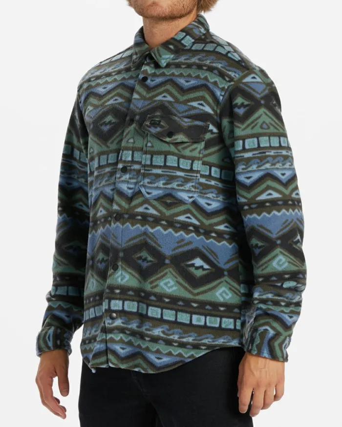 ADiv Furnace Flannel Shirt Raven Men Billabong Hoodies and Fleece