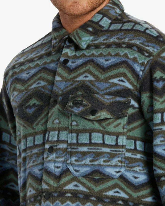 ADiv Furnace Flannel Shirt Raven Men Billabong Hoodies and Fleece