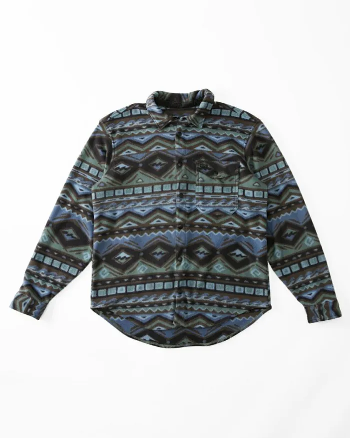 ADiv Furnace Flannel Shirt Raven Men Billabong Hoodies and Fleece