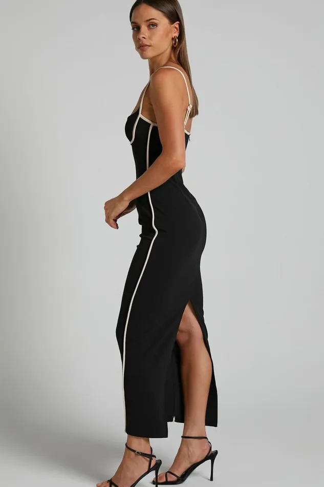 Abegaille Midi Dress 8211 Bodycon Dress In Black Women Showpo Dresses Abegaille Midi Dress 8211 Bodycon Dress In Black Women Showpo Dresses