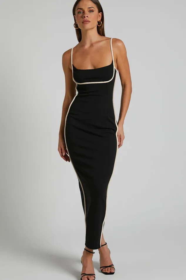 Abegaille Midi Dress 8211 Bodycon Dress In Black Women Showpo Dresses Abegaille Midi Dress 8211 Bodycon Dress In Black Women Showpo Dresses
