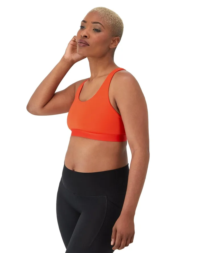 Absolute Sports Bra C Logo Solar Crimson Women Champion Sports Bras and Bralettes