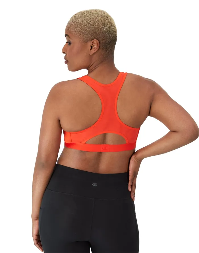 Absolute Sports Bra C Logo Solar Crimson Women Champion Sports Bras and Bralettes
