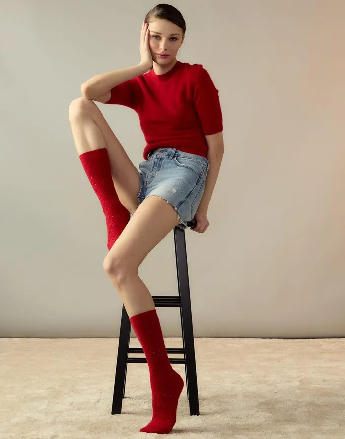 Accessories and Gifts Women Cynthia Rowley Crochet Wool Socks