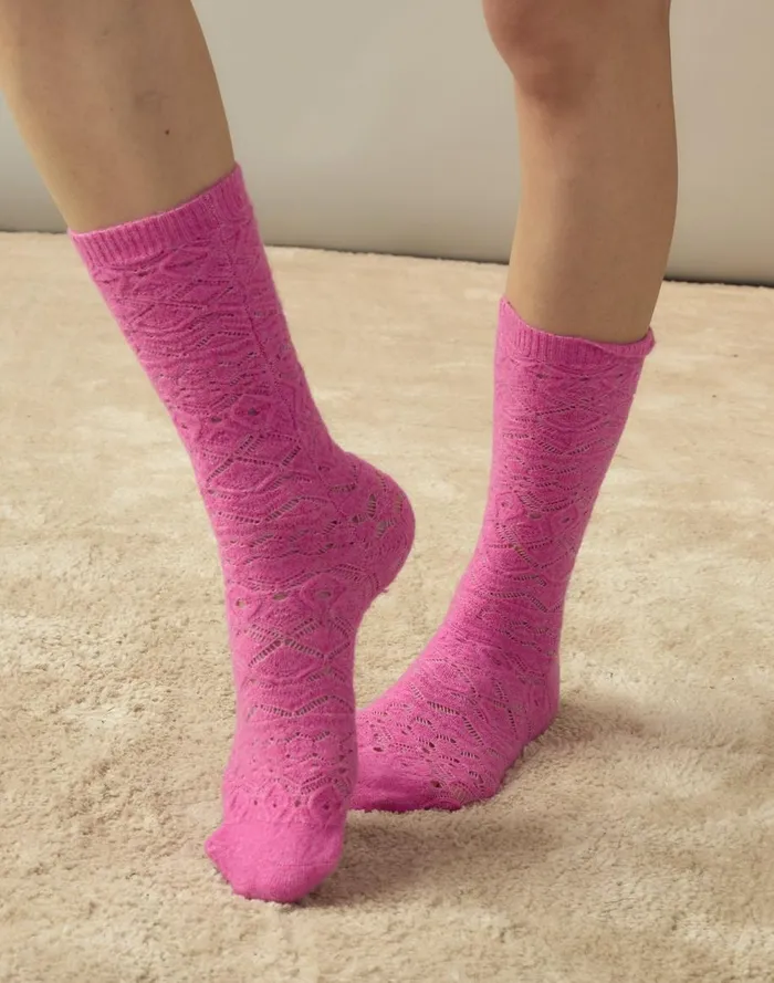 Accessories and Gifts Women Cynthia Rowley Crochet Wool Socks