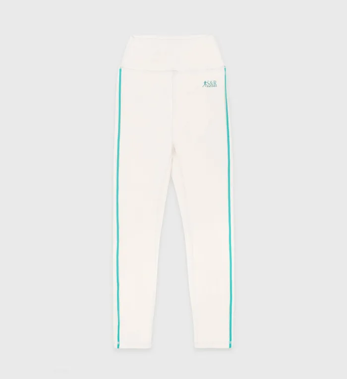 Activewear Women Sporty and Rich SR Runner Legging 8211 CreamSpring Green