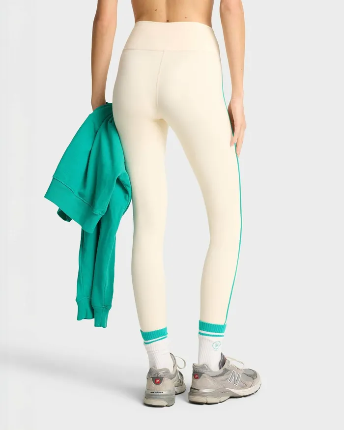 Activewear Women Sporty and Rich SR Runner Legging 8211 CreamSpring Green