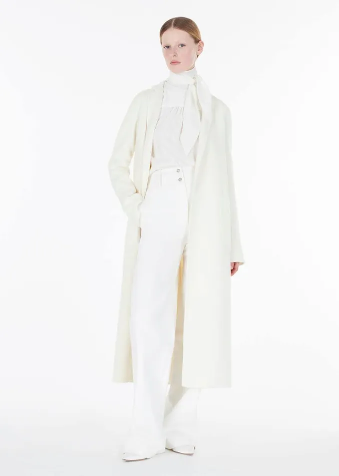 Adam Lippes Abrigo Vanessa De Cashmere Zibelina Marfil Womens Coats and Jackets