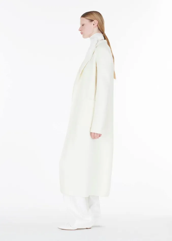 Adam Lippes Abrigo Vanessa De Cashmere Zibelina Marfil Womens Coats and Jackets