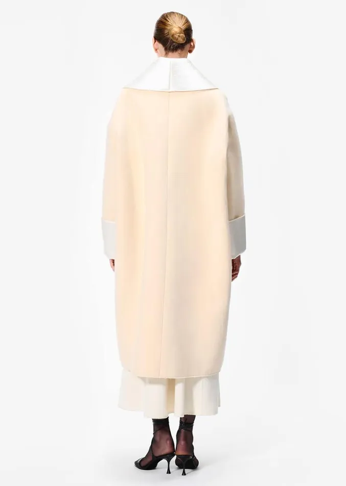 Adam Lippes Brando Coat Ivory Womens Coats and Jackets