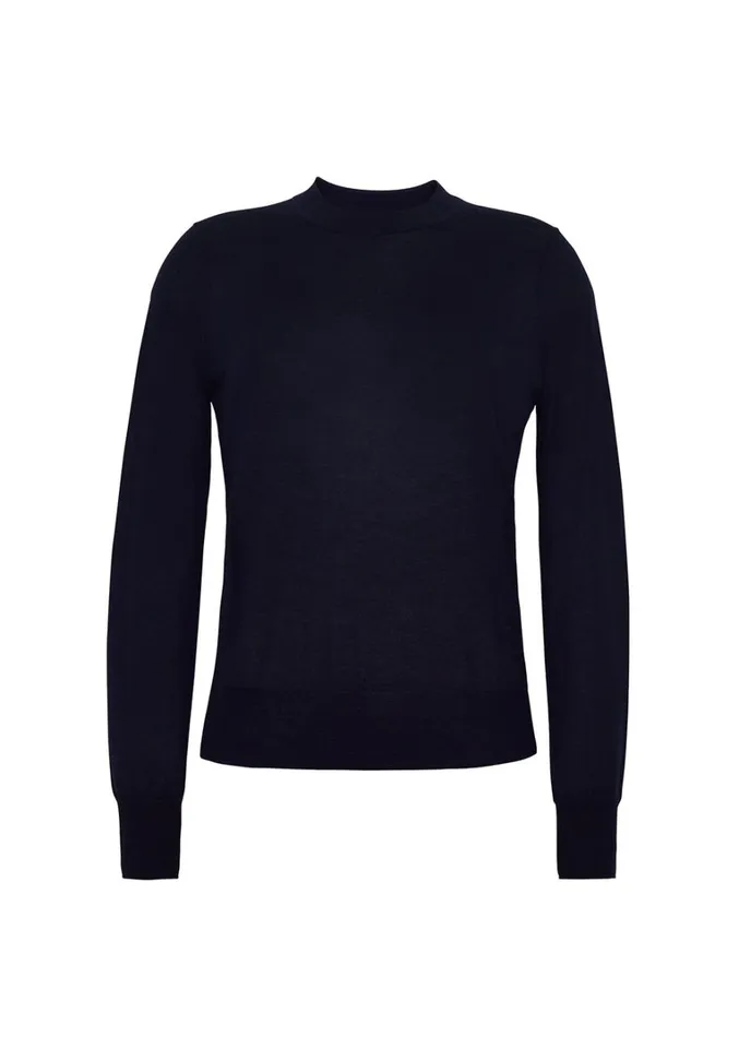 Adam Lippes Didion Knit Navy Womens Sweaters and Knitwear