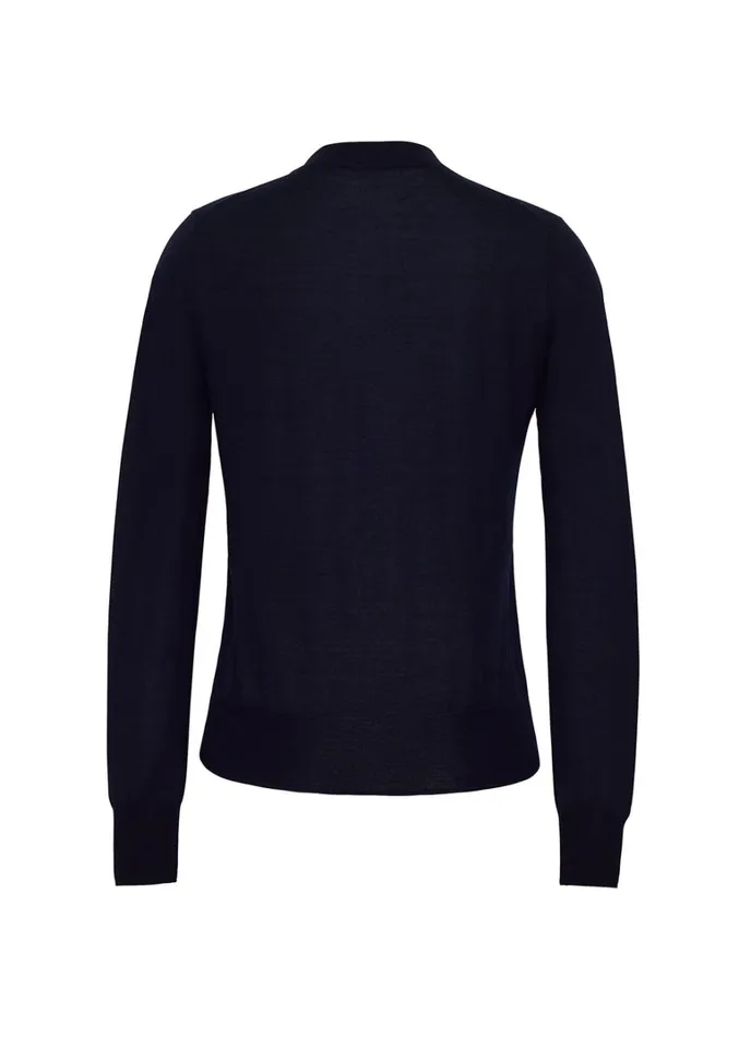Adam Lippes Didion Knit Navy Womens Sweaters and Knitwear