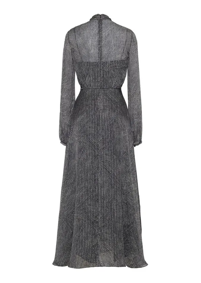 Adam Lippes Lowell Dress Black Multi Womens Dresses