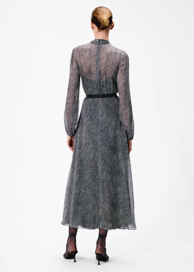 Adam Lippes Lowell Dress Black Multi Womens Dresses