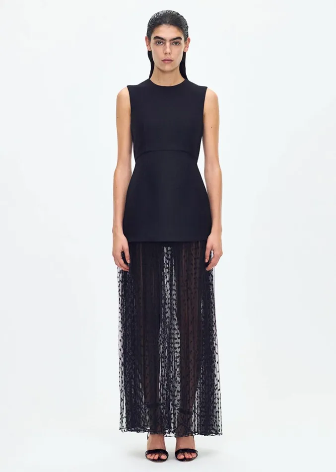 Adam Lippes Odette Dress Black Womens Dresses