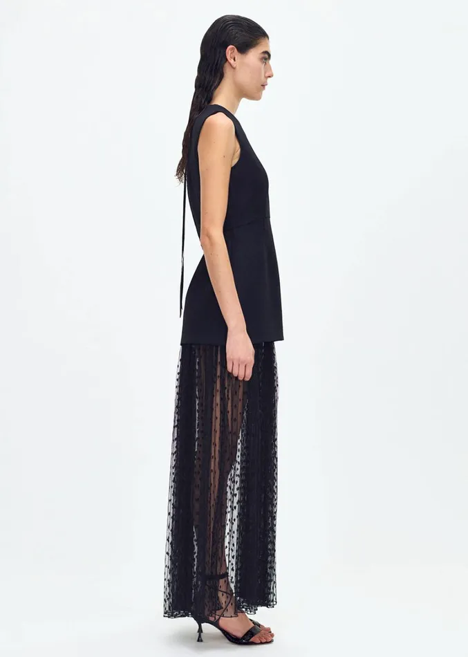 Adam Lippes Odette Dress Black Womens Dresses