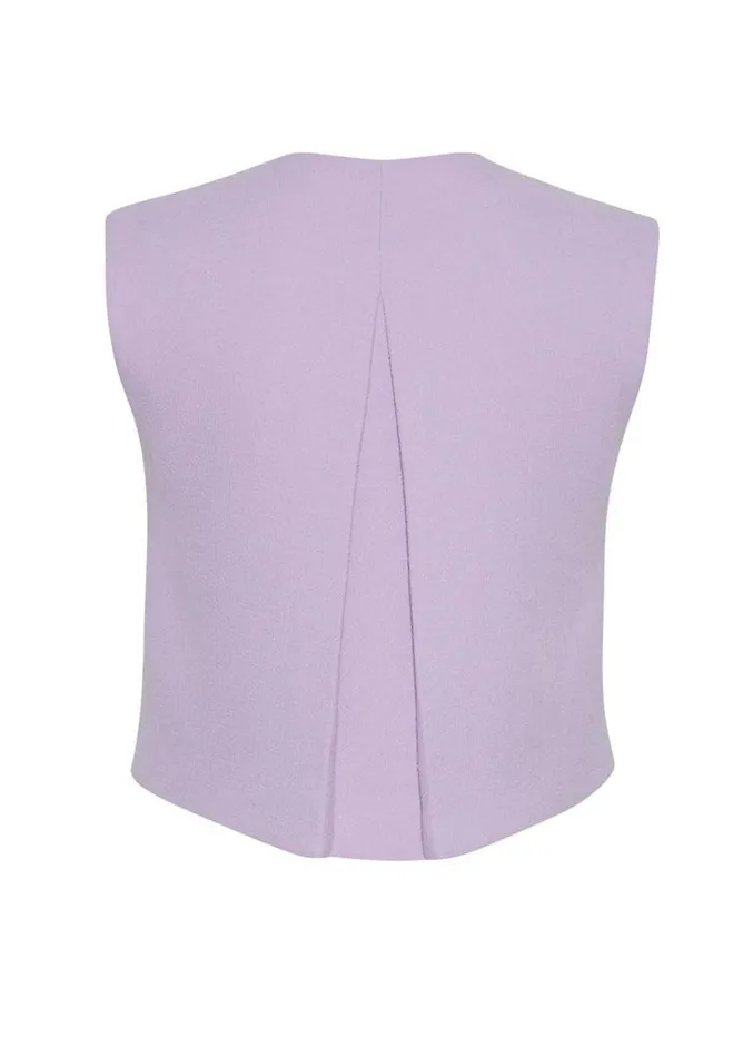 Adam Lippes Remo Top Lavender Womens Tops