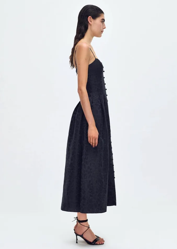 Adam Lippes Rickie Dress Midnight Multi Womens Dresses