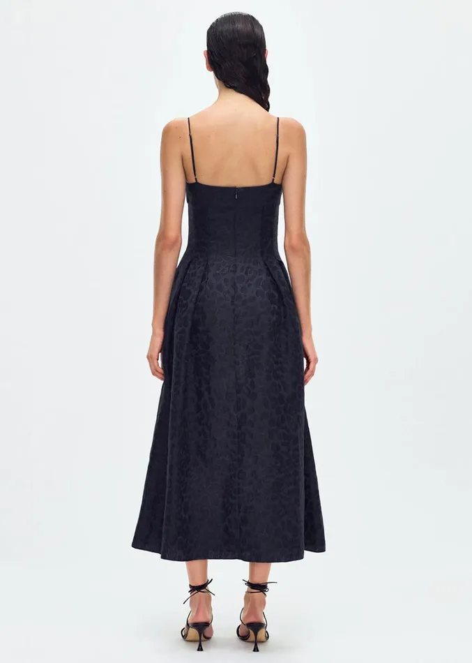 Adam Lippes Rickie Dress Midnight Multi Womens Dresses
