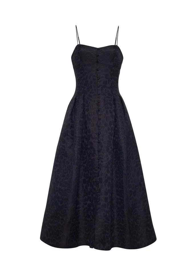 Adam Lippes Rickie Dress Midnight Multi Womens Dresses