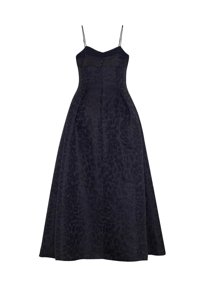 Adam Lippes Rickie Dress Midnight Multi Womens Dresses