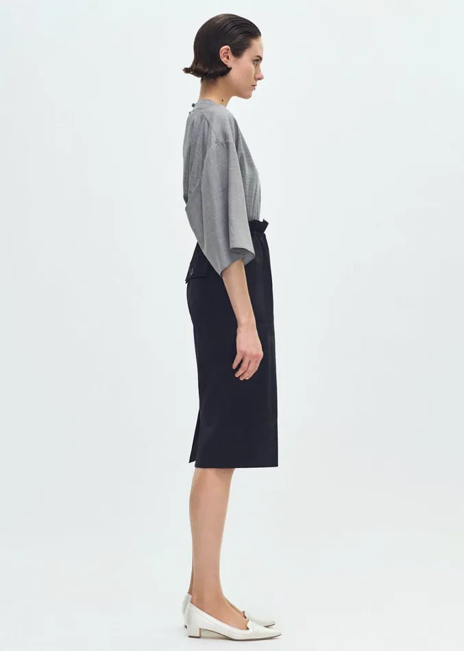 Adam Lippes Sullivan Skirt Black Womens Skirts