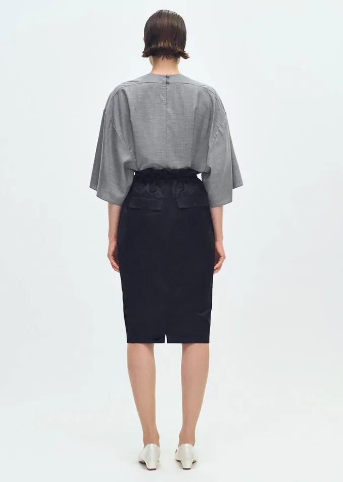 Adam Lippes Sullivan Skirt Black Womens Skirts