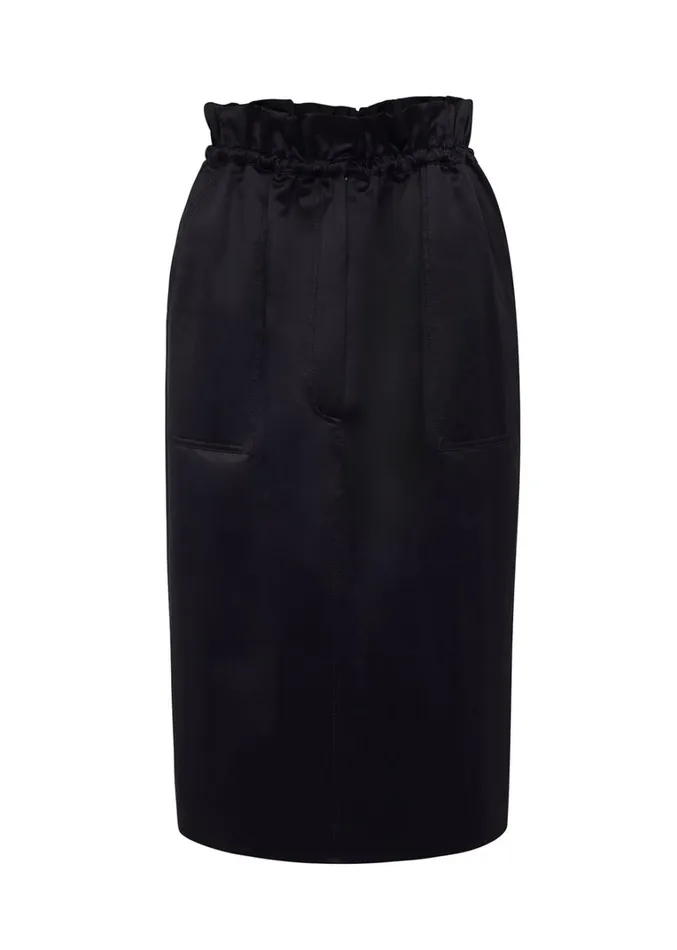 Adam Lippes Sullivan Skirt Black Womens Skirts