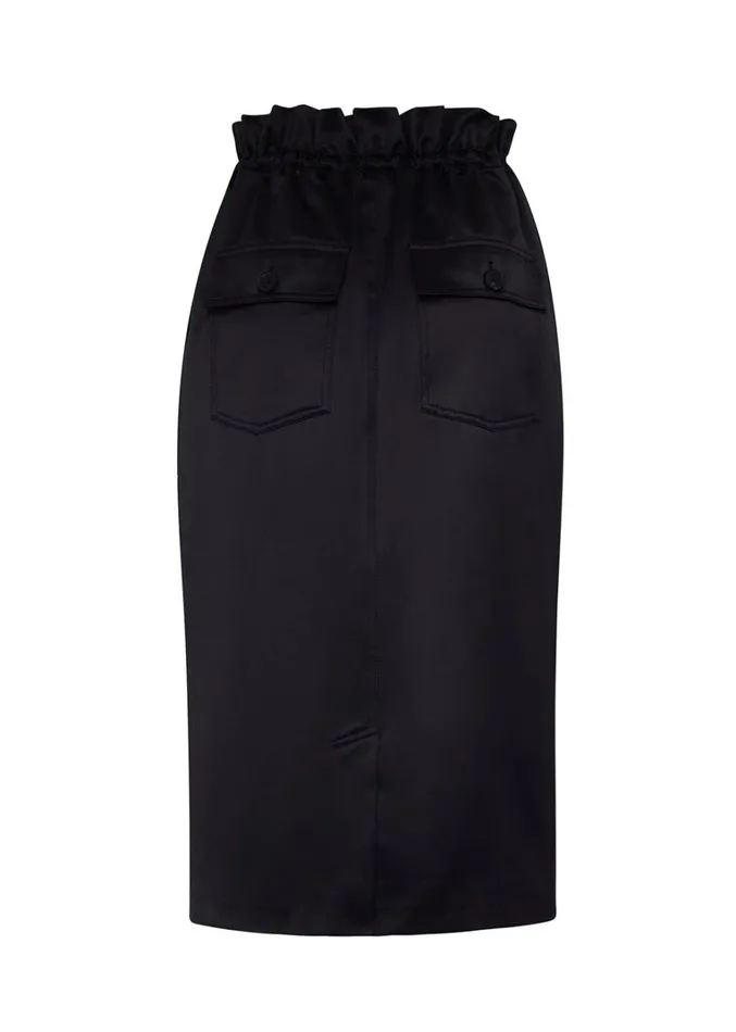 Adam Lippes Sullivan Skirt Black Womens Skirts
