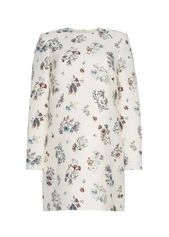 Adam Lippes Tilley Dress Ivory Floral Womens Dresses