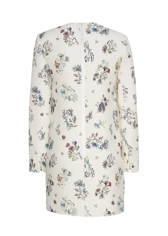 Adam Lippes Tilley Dress Ivory Floral Womens Dresses