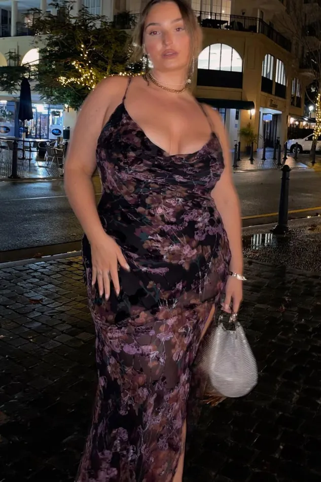 Aletta Maxi Dress 8211 Cowl Cross Back Dress In Aletta Burn Out Floral Women Showpo Curve Clothes