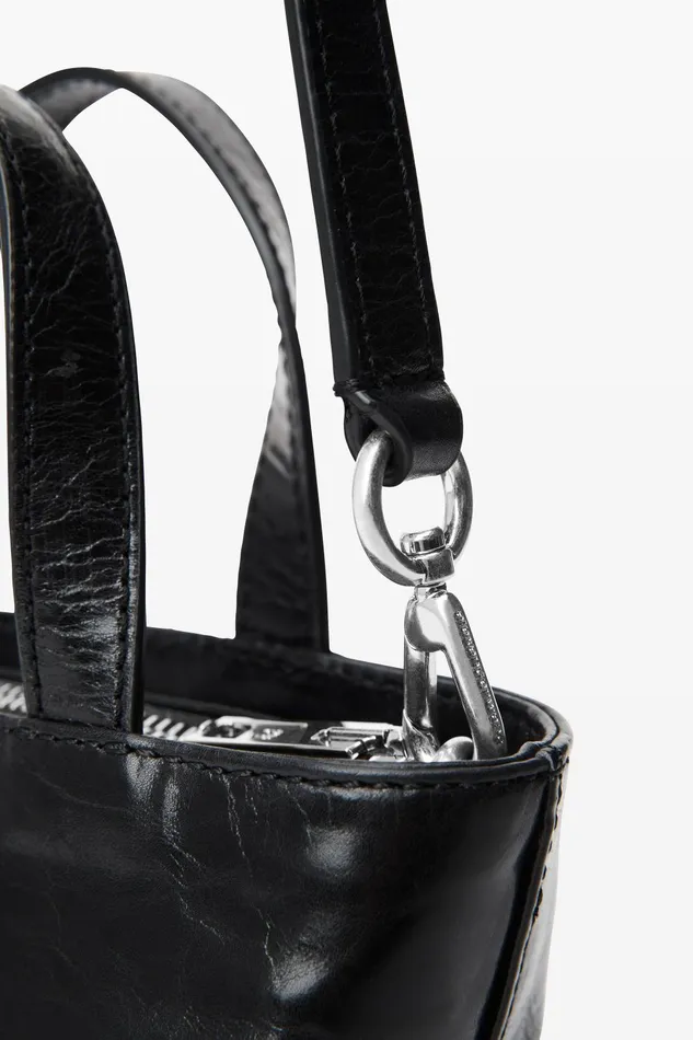 Alexander Wang Bags Punch Mini Tote Bag In Crackle Patent Leather 8211 Women