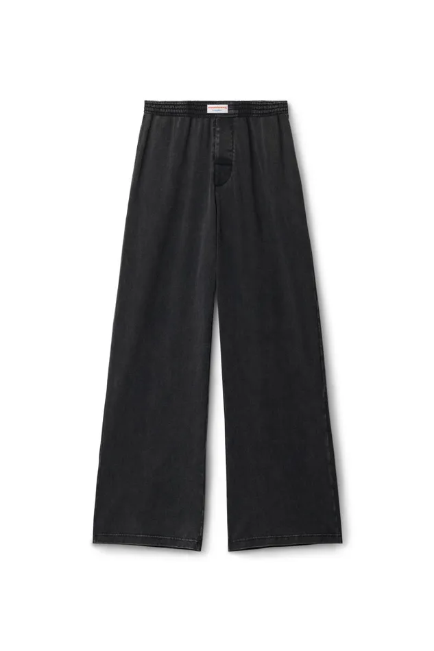 Alexander Wang Bodywear WideLeg Pant In Cotton Jersey
