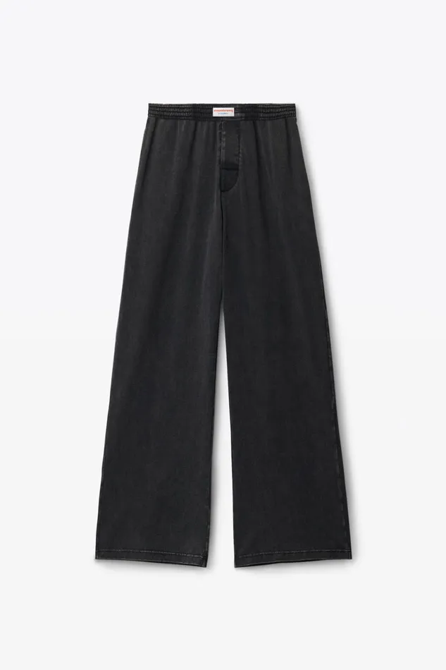 Alexander Wang Bodywear WideLeg Pant In Cotton Jersey