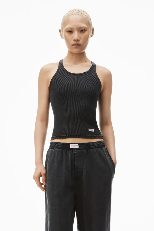 Alexander Wang Bodywear WideLeg Pant In Cotton Jersey